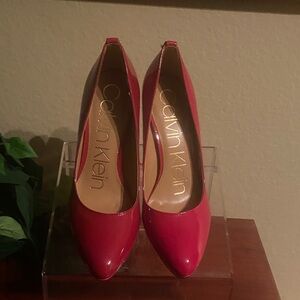 Calvin Klein Women's Vibrant Red Heels